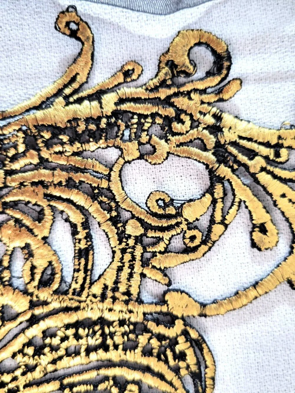 Gold Laser Cut Metal Filigree Masquerade Mask - Venetian Party Prom Ball